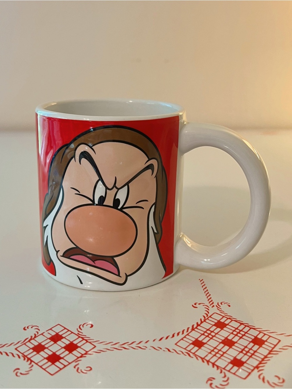 Vintage Grumpy Ceramic Coffee Mug